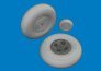Brassin 1/24 Spitfire Mk.VIII wheels 4 spoke for Airfix image 2
