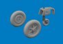 Brassin 1/32 Bf 109E wheels for Eduard image 1