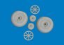 Brassin 1/48 P-40E wheels diamond tread for Eduard image 3