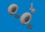 Brassin 1/72 Mosquito wheels for Tamiya image 1