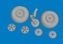 Brassin 1/72 Mosquito wheels for Tamiya image 3