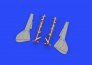 Brassin 1/48 Fw 190A-7 undercarriage legs BRONZE EDU image 3