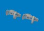 Eduard Brassin P�dales de Gouvernail Bf 109G-5/6 1/24 image 1