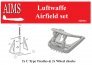 1/32 Luftwaffe airfield set 2x Type C Trestle and 2x Wheel Chock image 1