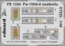 Eduard Cinture di sicurezza acciaio Fw 190A-8 1/48 Hobby Boss