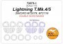 1/72 BAC/EE Lightning T.4/T.5 wheel and canopy masks