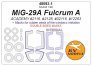 1/48 Mikoyan MiG-29A Fulcrum A double-sided masks for Academy