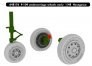 1/48 Lockheed F-104 Starfighter wheels early (for Hasegawa) image 1