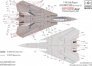 HAD 1/32 D�calcomanie F-14A Jolly Rogers Low Visibility image 1