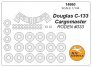 1/144 Douglas C-133 Cargomaster canopy paint mask And wheel