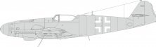 Mask 1/48 Bf 109K national insignia for Eduard