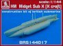 1/144 HM Midget Sub X (UK submarine, full kit)
