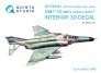 1/48 F-4G early 3D & color Interior MENG with 3D resin