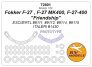 KV Decals Masques Fokker F-27 Friendship 1/72 image 1