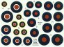 1/72 RAF WWII Roundels. Type B