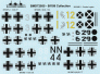 Blackbird Models Decalcomanie Messerschmitt Bf-109 1/72