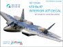 1/72 Sukhoi Su-57 Frazor 3D-Printed & coloured Interior on decal
