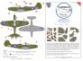 1/32 Bell P-39F Airacobra Usa Panama Canal camouflage paint mask