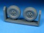1/72 De Havilland Mosquito Slotted Mainwheels Block Tread image 7