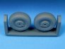 1/72 De Havilland Mosquito Late Mainwheels Block Tread image 1