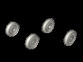 1/72 Bf 109G-6 Wheel set Smooth/Ribbed tyres image 1