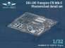 1/32 Photo-etched detail set de Havilland DH-100 Vampire Mk.5