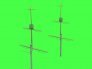 1/350 Sms Viribus Unitis masts, yards and other turned and resin image 5