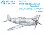 1/72 P-47D Thunderbolt Razorback vacuum clear canopy for Tamiya