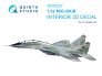 1/48 MiG-29UB 3D-Printed & color Interior for Trumpeter