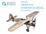 1/48 PZL P.11c Interior on decal paper for Arma Hobby
