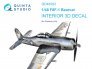 1/48 F8F-1 Bearcat Interior on decal paper for Academy