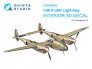 1/48 P-38H Lightning color Interior for Hasegawa