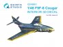 Quinta Studio 3D Color Interior F9F-8 Cougar 1/48 Kitty Hawk
