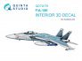 1/72 F/A-18E Interior on decal paper for Academy