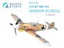 1/72 BF 109F-2/4 Interior on decal paper for Eduard