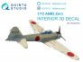 1/72 A6M2 Zero for Nakajima Production Interior for Tamiya