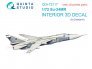 1/72 Su-24MR Interior for Zvezda with 3D-printed resin part