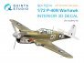 1/72 P-40N Warhawk Interior for Academy for with 3D parts