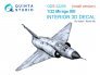 Quinta Studio Mirage IIIE 1/32 3D Interior ITA/Revell