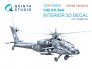 Quinta Studio - Interno 3D colorato AH-64A 1/48 per Trumpeter