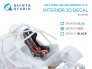 1/24 Sparco 6-point Racing Harness 3+2, red
