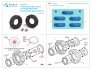 1/35 Dodge WC Family tyre set with chains for Zvezda image 1