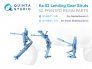 1/48 Ka-52 Landig Gear Struts for Zvezda/QNT