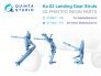 1/72 Ka-52 Landig Gear Struts for Dream Models/QNT