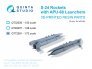 Quinta Studio Roquettes S-24 avec lanceurs APU-68 1/72