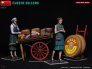 1/35 Cheese Sellers 2 figure & cart image 1