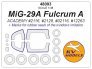 1/48 Mikoyan MiG-29A Fulcrum A masks for Academy
