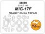 1/48 Mikoyan MiG-17F masks for Hobby Boss