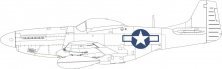 Mask 1/48 P-51D national insignia