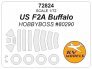 1/72 Brewster F2A Buffalo mask for Hobby Boss
